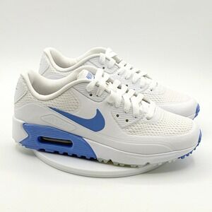 Nike Air Max 90 G Golf Shoes Womens Size 6 White Royal Pulse HV9305-100 NEW